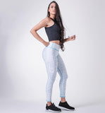 Xparel Stylish Seamless Tummy Control Leggings (Coconut White)