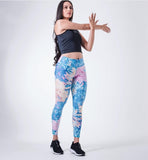 Xparel Stylish Seamless Tummy Control Leggings (Flower)