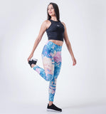 Xparel Stylish Seamless Tummy Control Leggings (Flower)