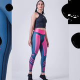 Xparel Stylish Seamless Tummy Control Leggings (Fuchsia)