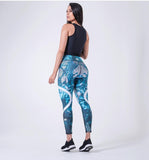 Xparel Stylish Seamless Tummy Control Leggings (Sky Blue)