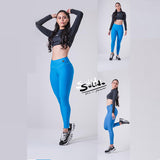 Xparel Stylish Seamless Tummy Control Leggings (Azure)