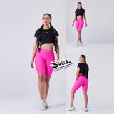 Xparel Stylish Seamless Tummy Control Shorts (Fuchsia)